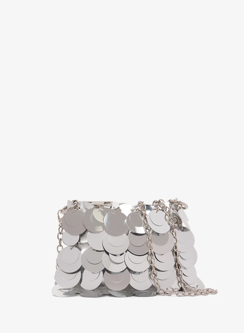 Sequin Embellished Detail Crossbody